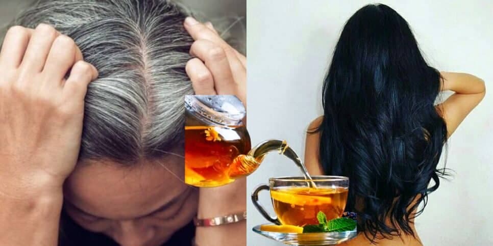 Adeus, grisalho: Chá natural com 2 ingredientes acaba com o cabelo branco das mulheres 60+ em minutos