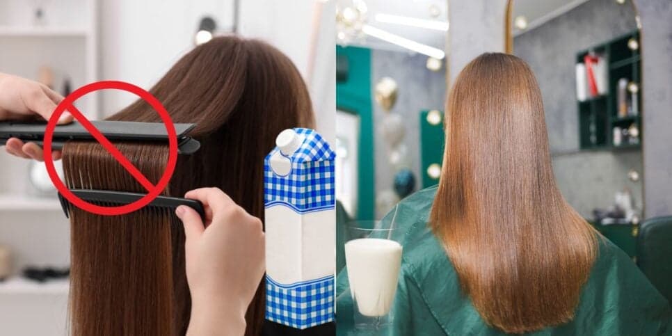 Fim da chapinha: Misturinha caseira com leite e +3 ingredientes alisa o cabelo da raiz até a ponta dos fios