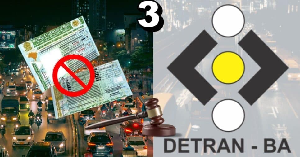 Lei de trânsito em vigor em 2025 chega com 3 atitudes que trazem SUSPENSÃO da CNH à motoristas em Salvador, BA