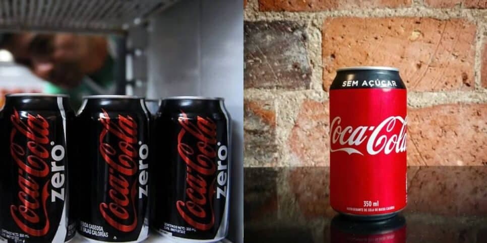 A Coca Zero trocou de nome e agora é Sem Açúcar (Reprodução: Montagem TV Foco)