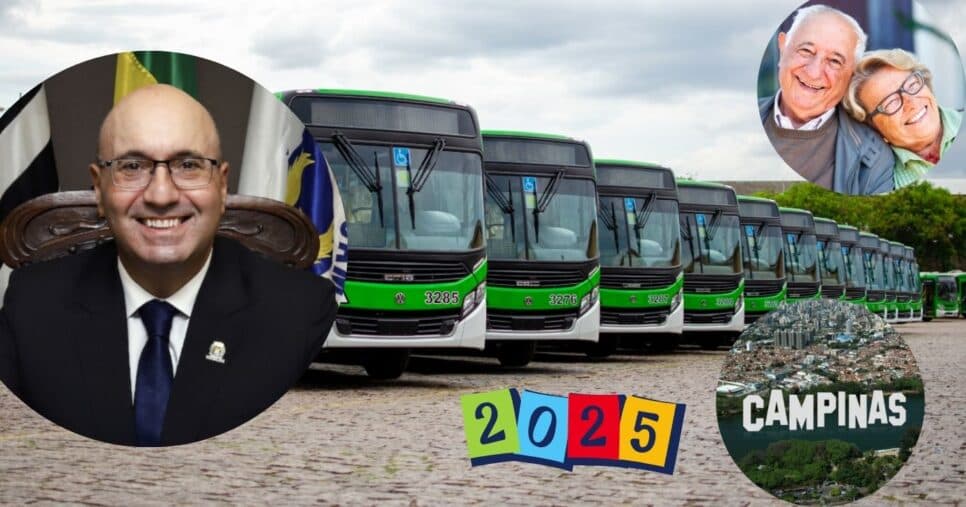 Dário Saadi ciente em Campinas: GRATUIDADE em ônibus é garantida a idosos 60+ e +3 grupos em 2025