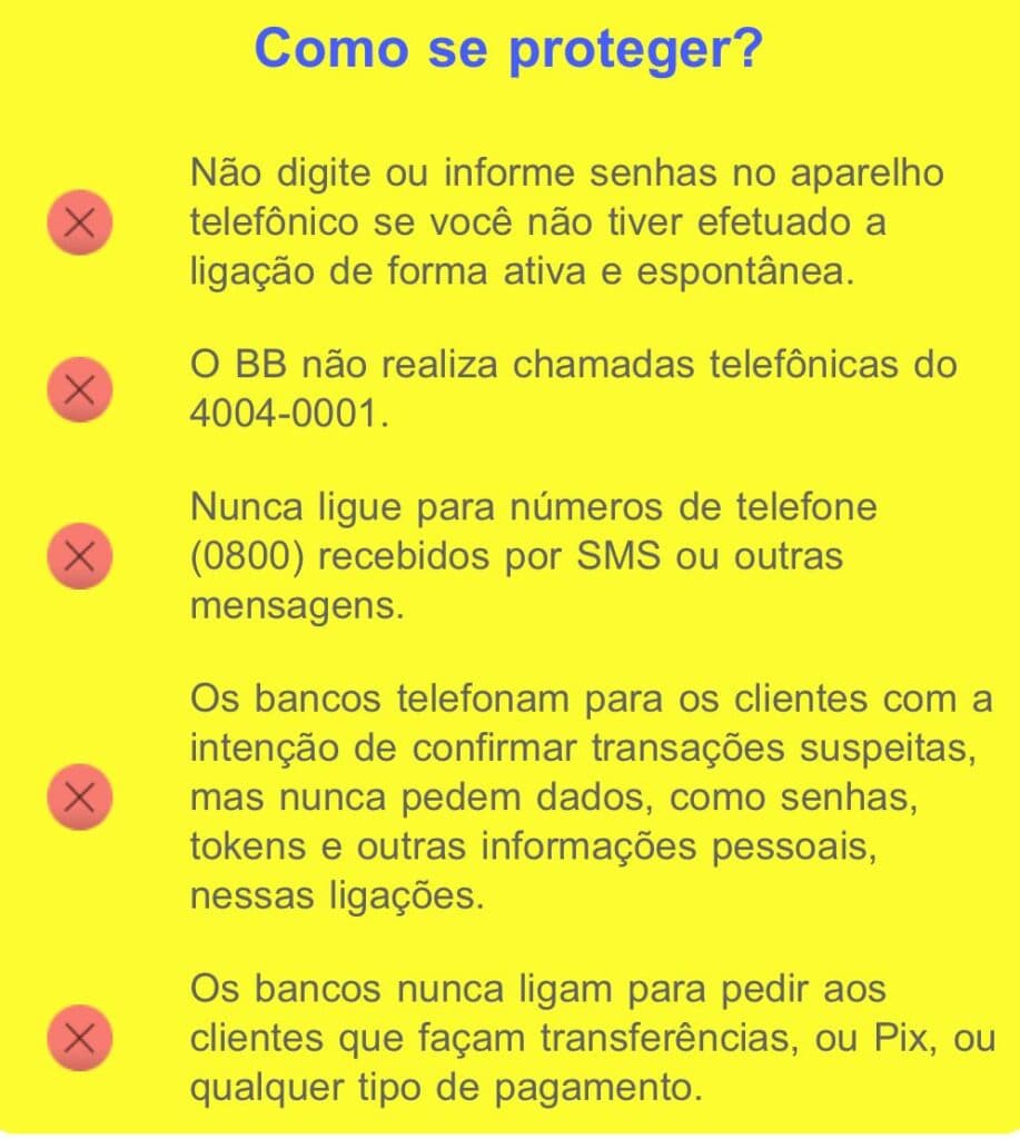 Alertas contra golpes do Banco do Brasil (Foto: Reprodução / Instagram)