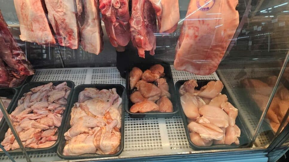 Além do leite, carnes em situação irregular também foram apreendidas (Foto Reprodução/MPRS)
