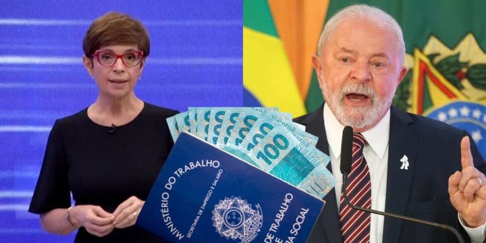 "R$26 bilhões": Lo Prete para JG com nova lei de Lula que garante +1 extra no salário de CLTs para salvar 10M