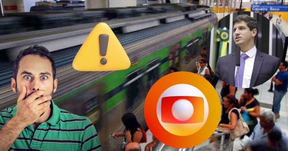 “Vai deixar de existir”: Globo é paralisada com fim de serviço vital no metrô de Recife, PE, na era João Campos