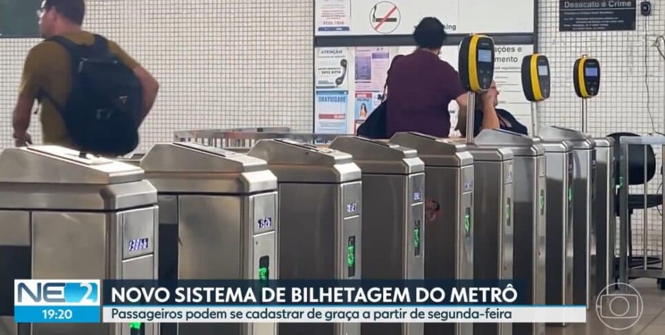 Metrô Recife terá novo sistema de bilhetagem (Foto: Reprodução / Joab Alves / Globo)

