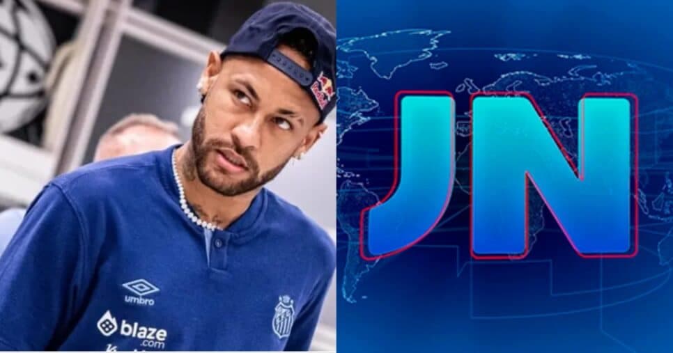 Está FORA: Substituto de Bonner paralisa JN às pressas com Neymar indo embora após 1 mês no Santos