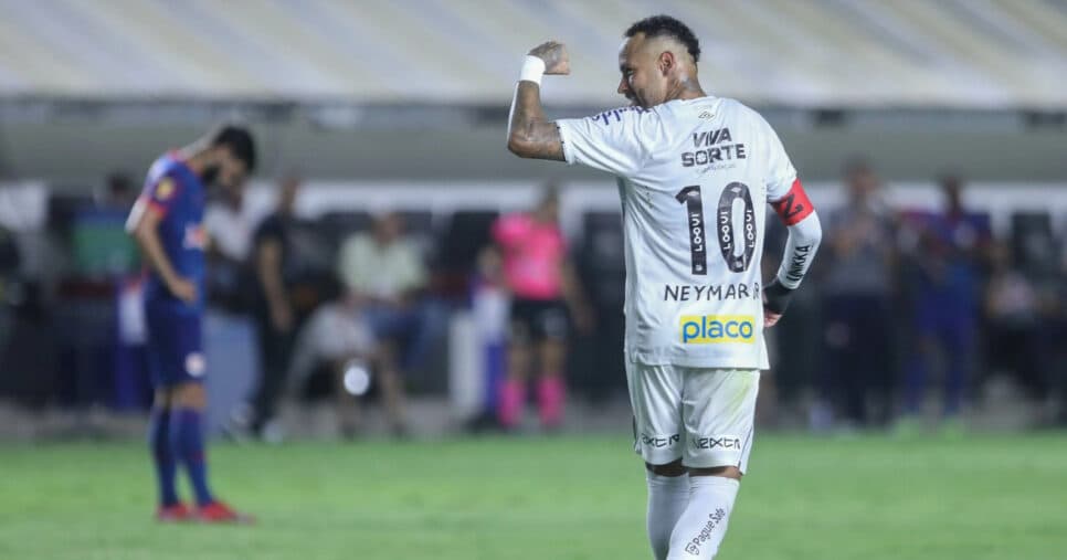 Neymar, camisa 10 do Santos (Foto: Reinaldo Campos/AGIF)