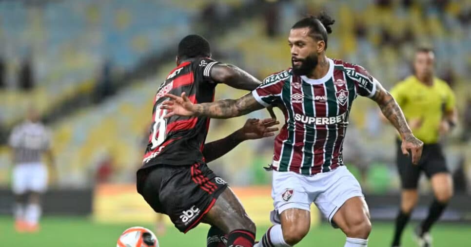 Fluminense x Flamengo - Otávio e Gerson — Foto: André Durão

