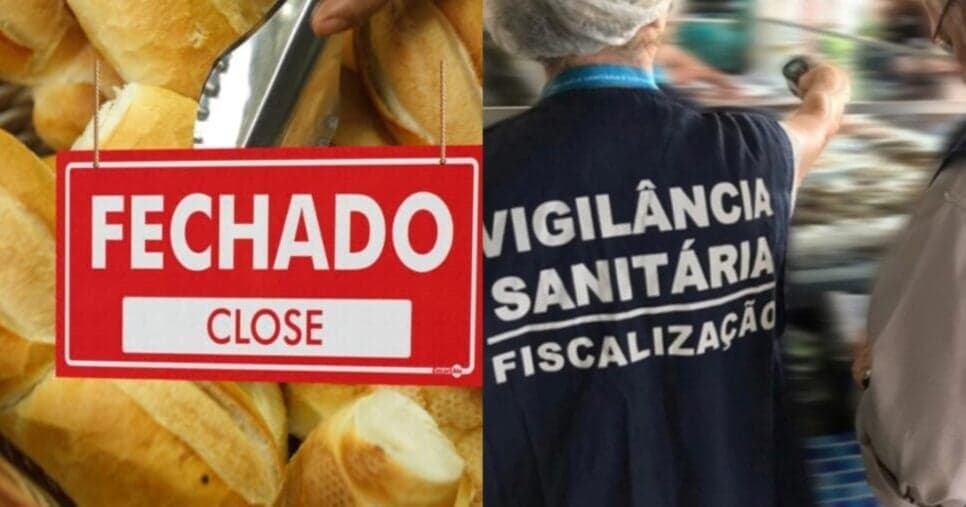Portas lacradas em SC: Vigilância interdita padaria e +1 restaurante em Florianópolis por nojeira e podridão