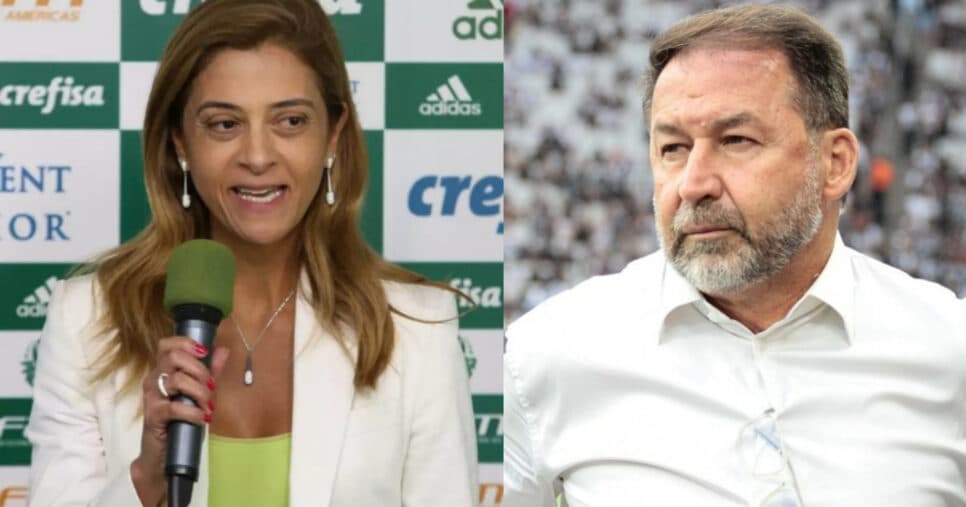 Corinthians coloca Leila no bolso: Timão libera PIX por reforço (Foto: Reprodução/Montagem TV Foco) Palmeiras
