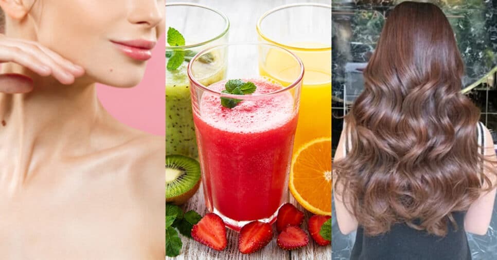 Elixir supremo: Suco infalível com 2 ingredientes populares te dá pele de porcelana e cabelo de salão