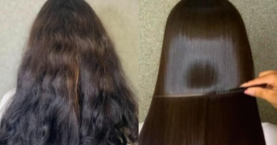 Progressiva SEM formol com 3 ingredientes alisa a raiz do cabelo e deixa fios radiantes em 2 passos