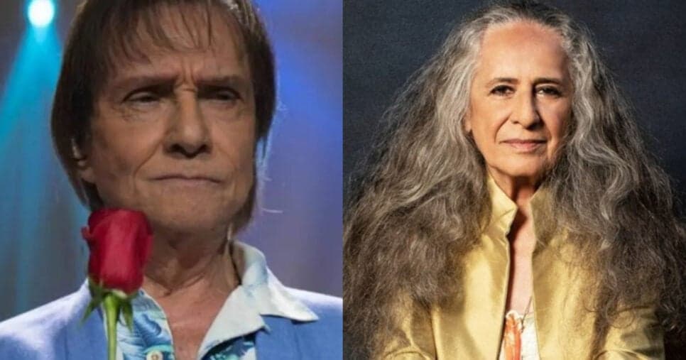 Roberto Carlos fala sobre atitude de Maria Bethânia (Foto: Reprodução/Montagem TV Foco)