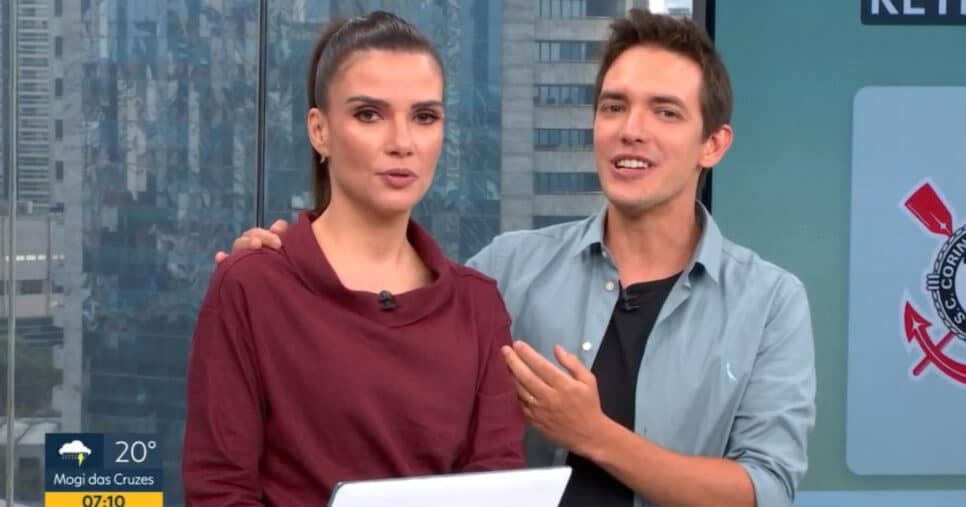 Sabina Simonato e Jodar no Bom Dia São Paulo (Foto: reprodução/Globoplay)