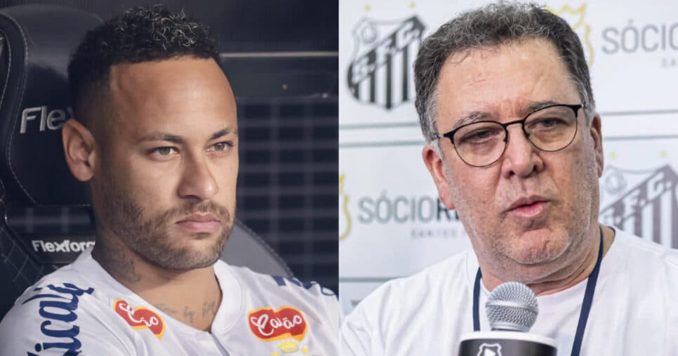 Nova SAF e adeus de Neymar: Teixeira sofre no Santos (Foto: Reprodução/Montagem TV Foco)