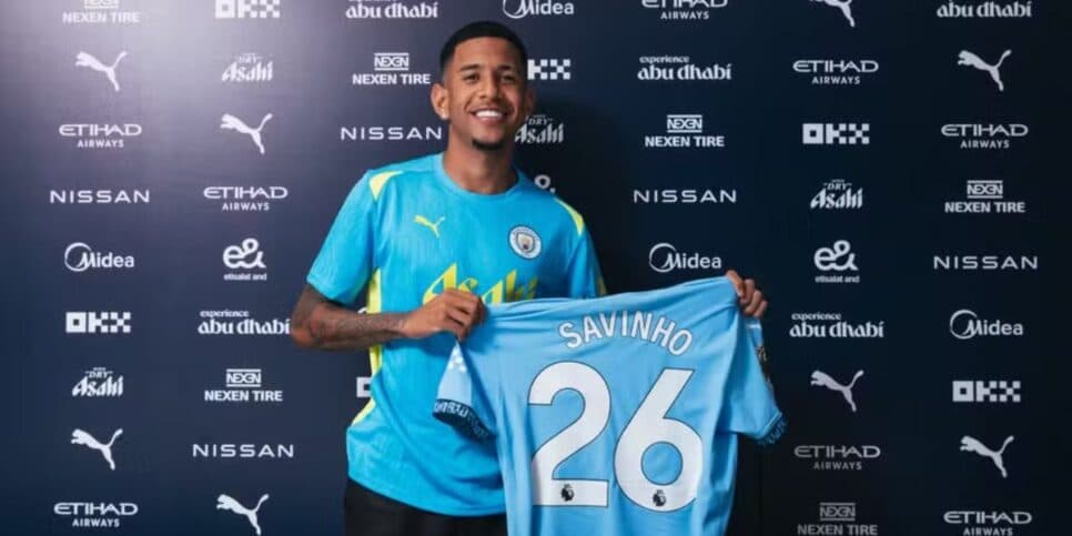 Savinho hoje é craque no Manchester City (Reprodução: Divulgação)