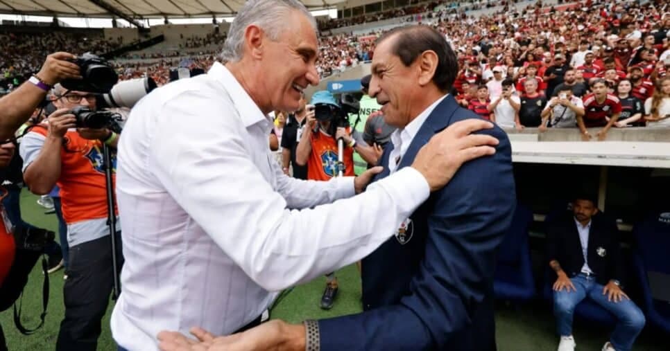 Tite e Ramón Díaz (Foto: Reprodução/ Internet)