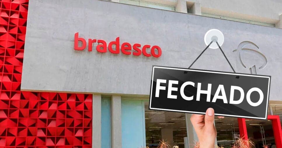 Fechamento em massa: Bradesco fecha mais de 1000 agências e clientes são comunicados de decisão