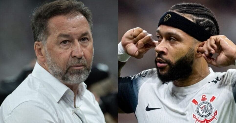 Augusto Melo tem veredito sobre ADEUS de Depay no Corinthians - Foto; Montagem