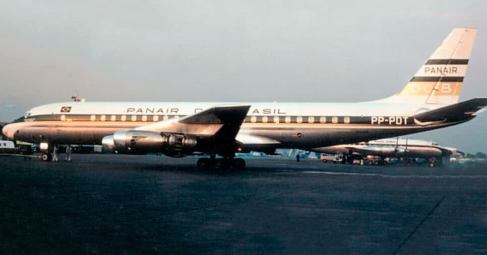 Avião da Panair do Brasil (Foto: Reprodução) Avião da Panair do Brasil (Foto: Reprodução)