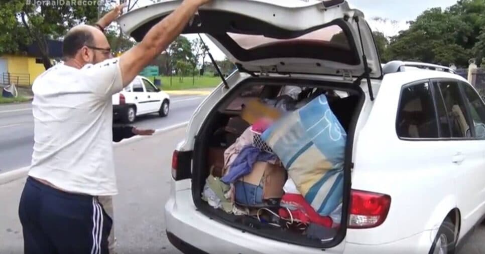 Bagagens em carro Bagagens em carro