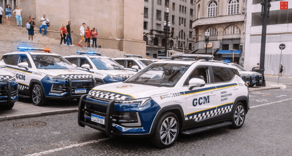 Carros da GCM (Foto: Reprodução/Prefeitura de São Paulo) Carros da GCM (Foto: Reprodução/Prefeitura de São Paulo)