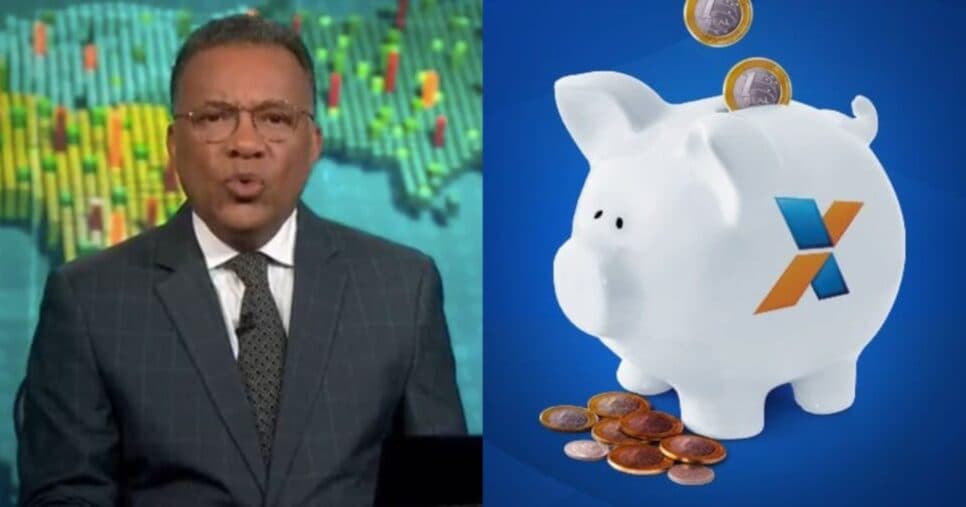 Substituto de Bonner interrompe JN e diz o que está acontecendo com quem tem R$ 10 mil na poupança Caixa