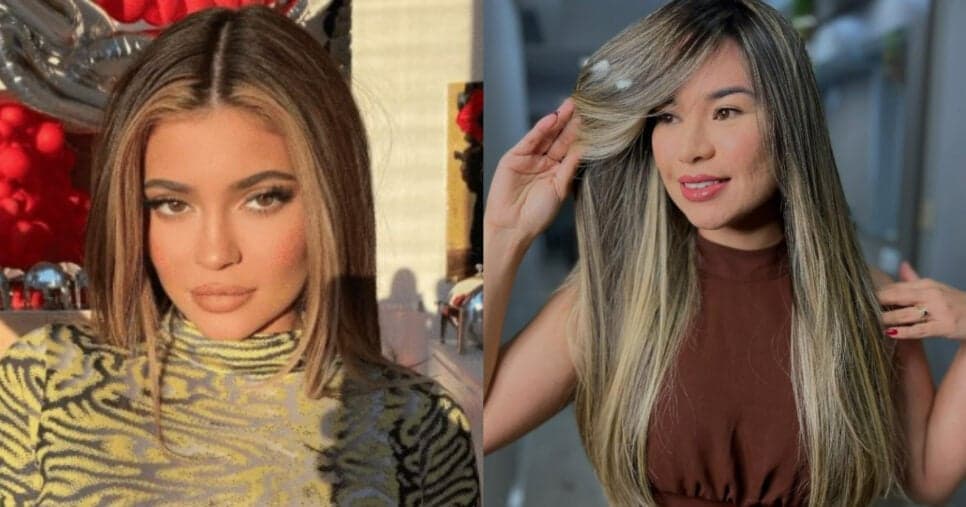 Mechas contornadas (Foto: Reprodução/Montagem TV Foco)