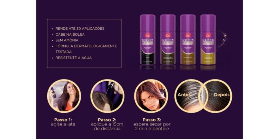 Passo a passo para usar o Retoque Instantâneo (Foto: Reprodução / site oficial Wella)