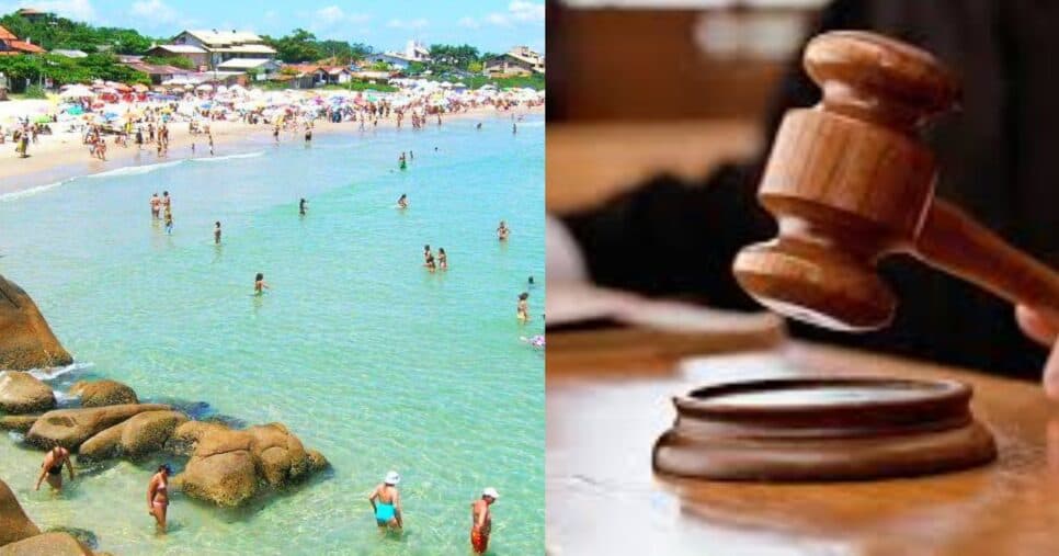 Nova lei anunciada em Florianópolis, SC, crava proibição na era Jorginho Mello que atinge turistas nas praias