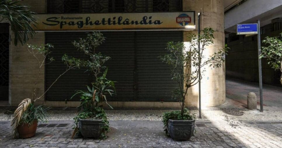 Restaurante famoso fechado