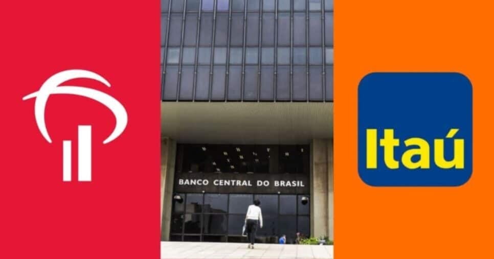 Banco Central emite comunicado de saque às pressas em poupanças Bradesco, Itaú e mais - Foto: Montagem