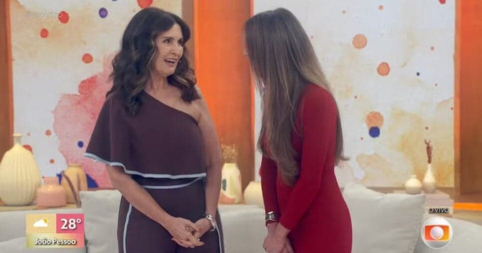 Fátima recebe homenagem no Encontro (Foto: Reprodução/Globo)