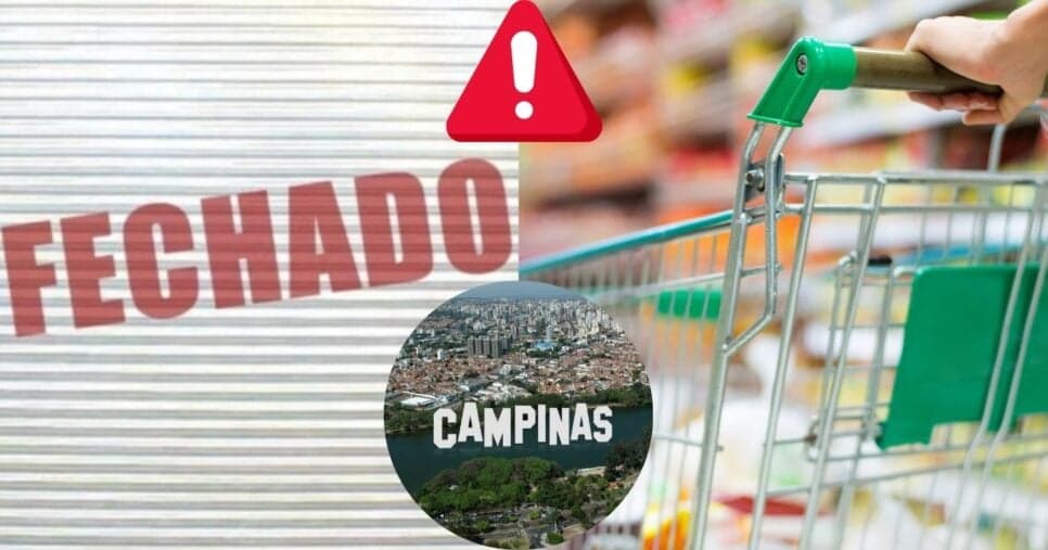 “Encerramento”: O fechamento de unidade de rede de supermercado n°1 de Campinas, SP, e o comunicado oficial
