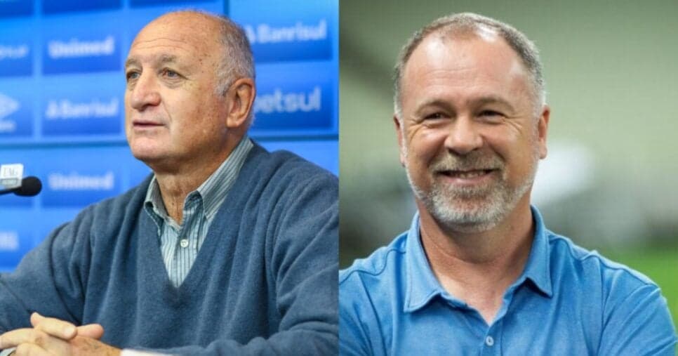 Pra abarrotar o aeroporto: Grêmio anuncia contratação histórica de Felipão e Mano Menezes já está ciente