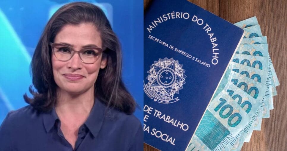 “Aprovou”: Renata Vasconcellos paralisa JN com anúncio do FGTS e benefício aos CLTs com até R$ 12 mil