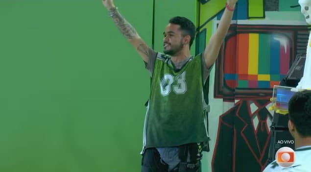 João Pedro assume liderança pela quarta vez no BBB25 (Foto: Reprodução / Gshow)
