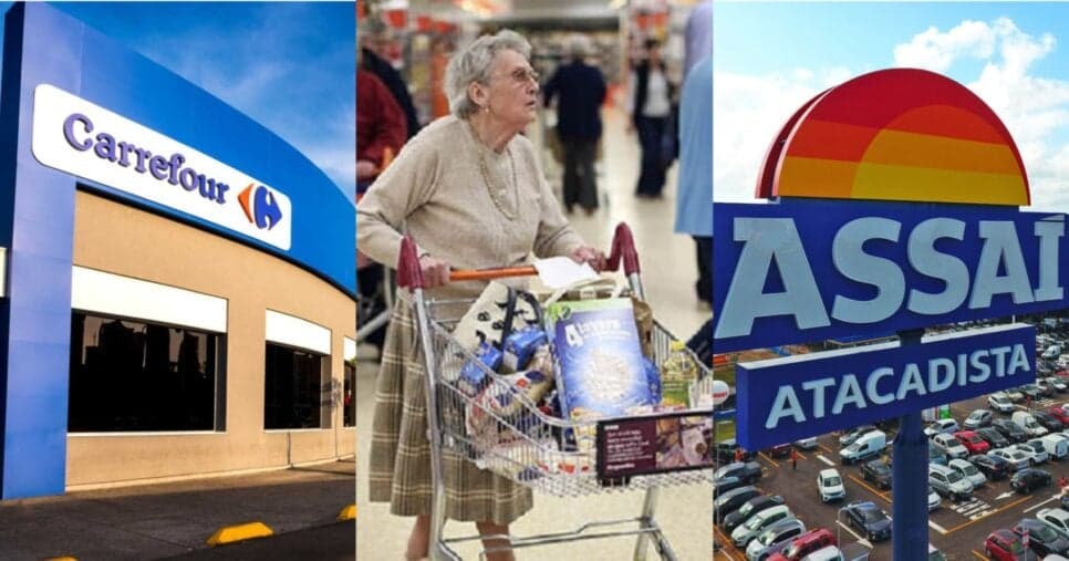 Carrefour, Assaí e outros: Lei em vigor impõe obrigação nos supermercados e 2 sanções a idosos 60+