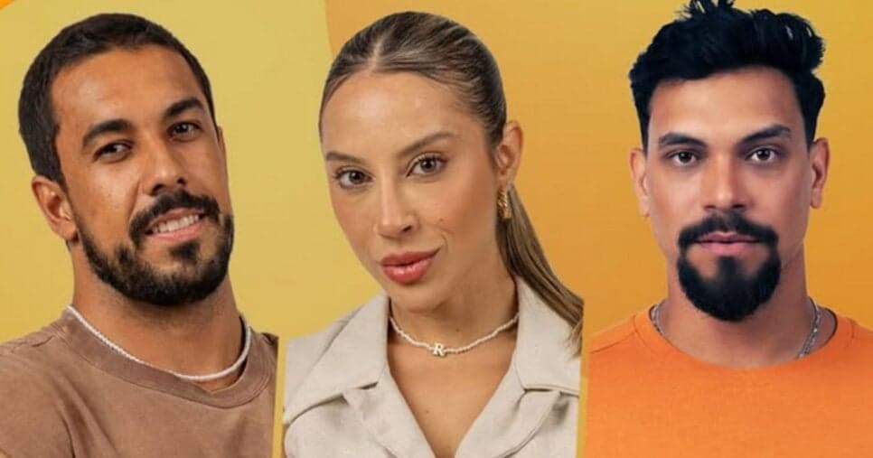 Casal e rival no paredão: Maike, Renata ou Vinícius? Enquete BBB25 aponta indefinição sobre quem sai