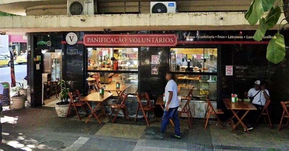 Padaria Voluntários da Pátria era uma das mais queridas e tradicionais do bairro do Botafogo (Foto Reprodução/Internet)