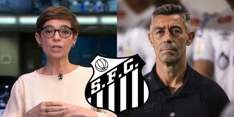 Está definido: Renata Lo Prete paralisa Jornal da Globo e confirma substituto de Caixinha no Santos hoje (15)