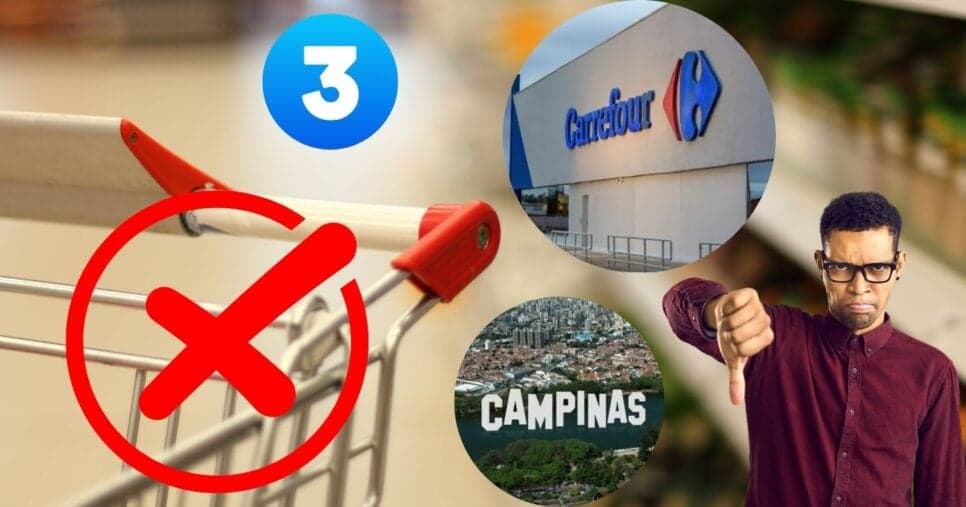 Facão à solta: Rede de supermercado, rival do Carrefour, fecha 3 unidades em Campinas, SP, e devasta clientes