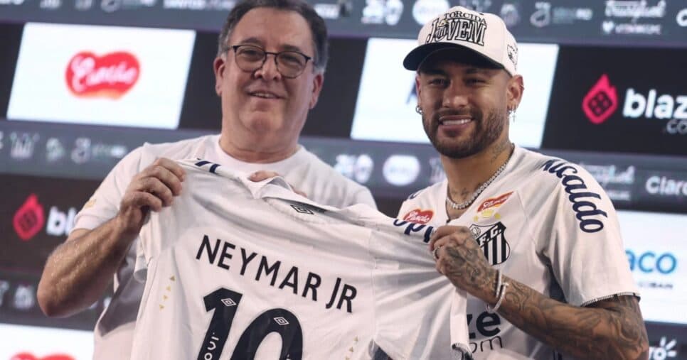 Neymar bate martelo, define onde vai jogar e notícia chega voando em Teixeira no Santos