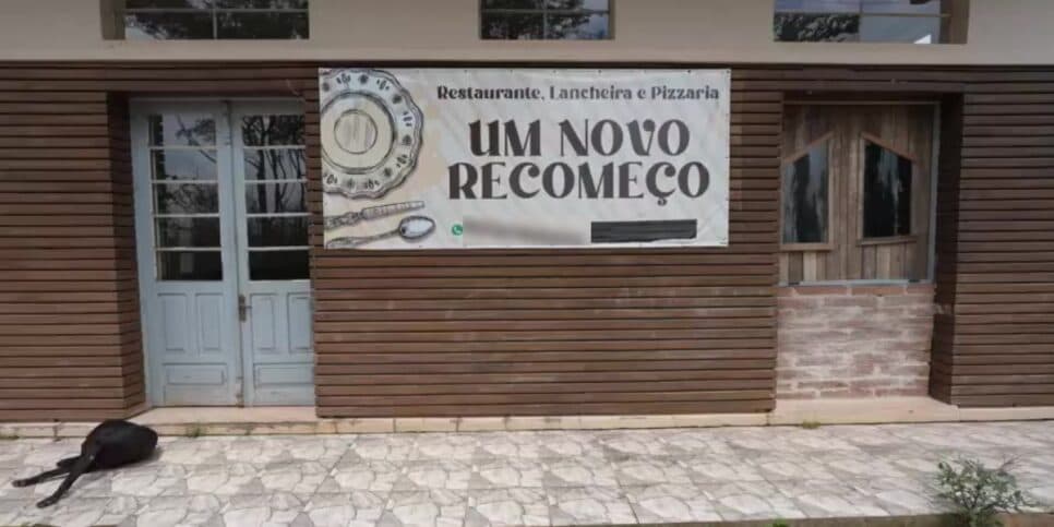 Restaurante Um Novo Recomeço fechou as portas (Reprodução: G1)