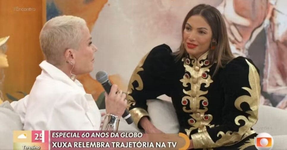 Xuxa Meneghel recebe homenagem no Encontro com Patrícia Poeta (Foto: Reprodução/TV Foco)