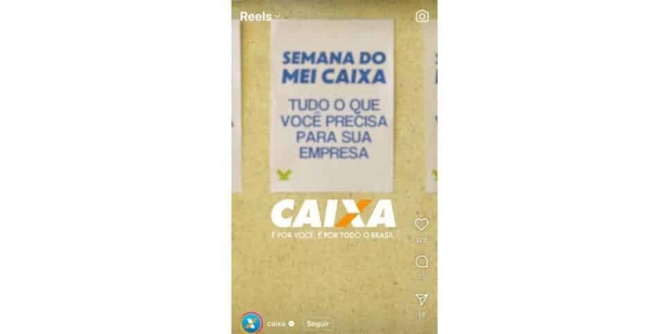 Anúncio Caixa (Foto: Reprodução / Instagram) Anúncio Caixa (Foto: Reprodução / Instagram)