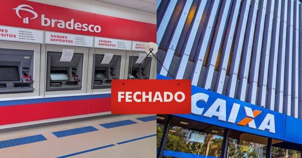 Caixa, Bradesco e+ bancos têm fechamento de agências confirmado para maio de 2025