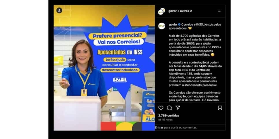 Comunicado do INSS (Foto: Reprodução/ Instagram) Comunicado do INSS (Foto: Reprodução/ Instagram)
