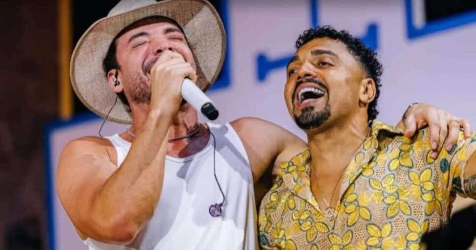 Tirullipa rouba a cena em live com Wesley Safadão, no rancho de Carlinhos Maia